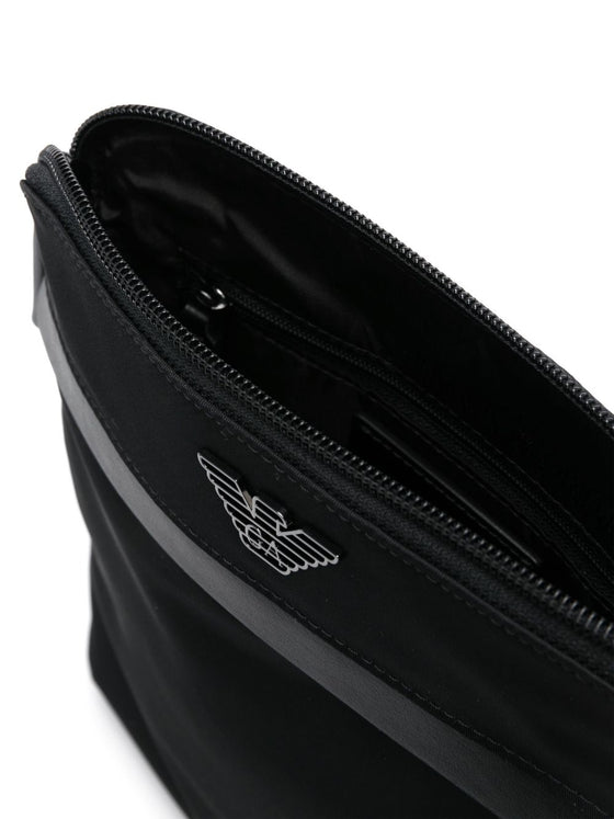 Emporio Armani ASV recycled-nylon flat shoulder bag