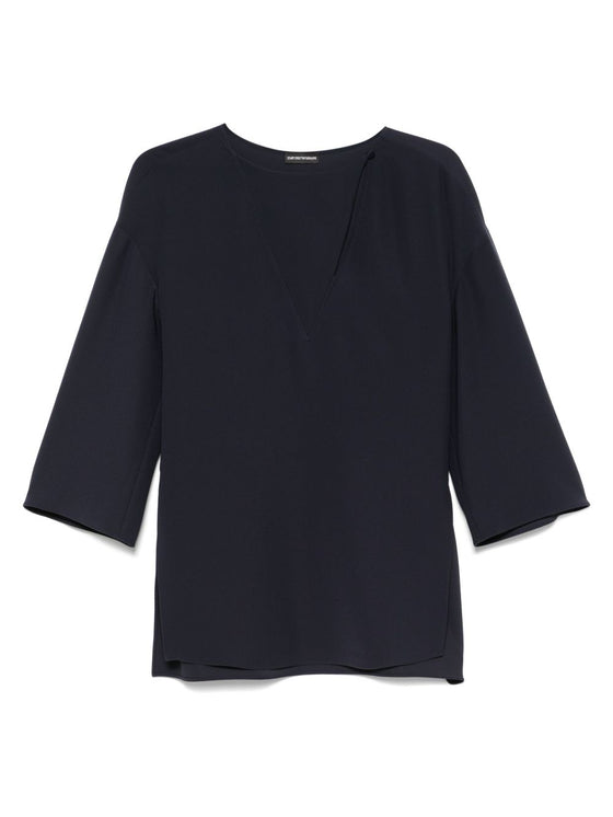 Emporio Armani cady blouse