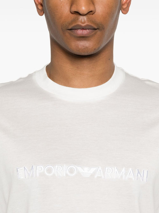 Emporio Armani Embroidered Logo T Shirt