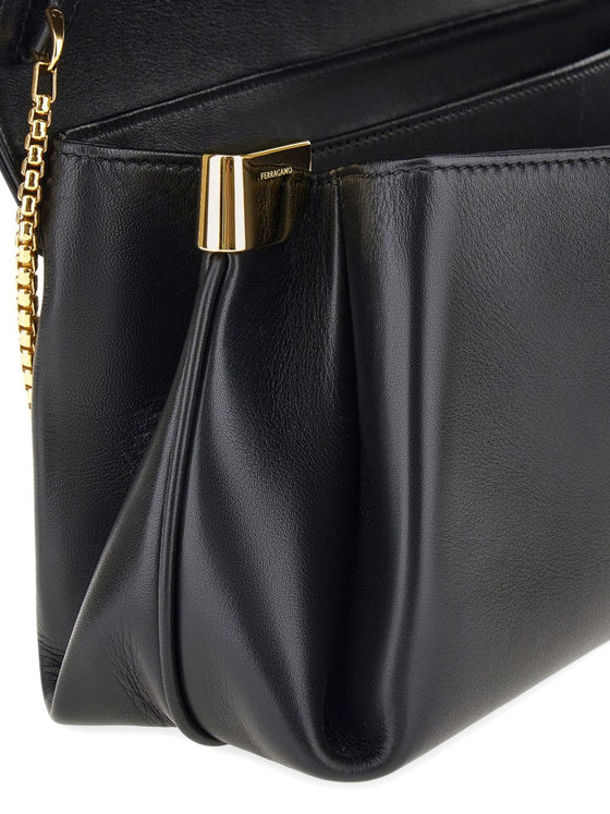 Ferragamo Medium Front Flap Soulder Bag