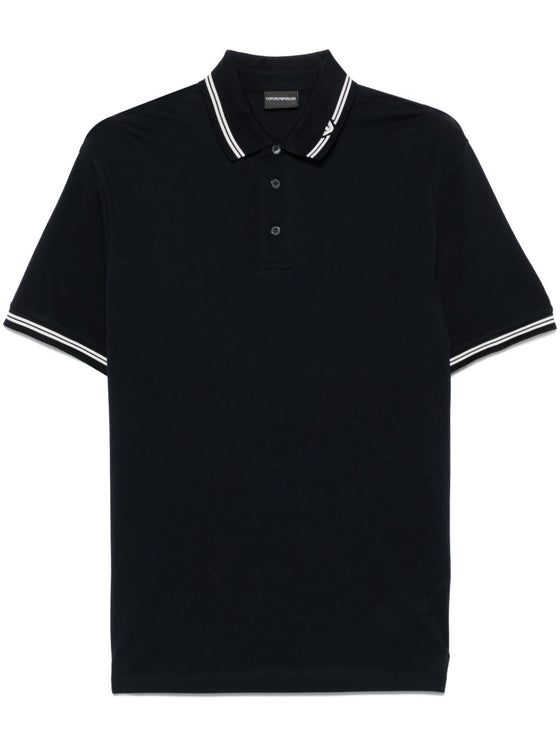 Emporio Armani logo-collar polo shirt