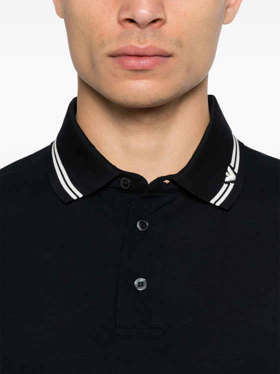 Emporio Armani logo-collar polo shirt