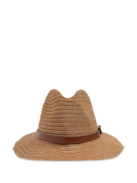 Emporio Armani Hats Leather Brown