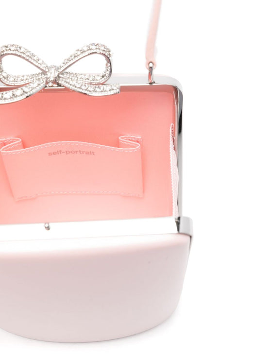 Self-Portrait bow-detail tote bag