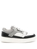 Emporio Armani Leather and mesh sneakers with contrasting details