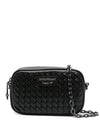 EMPORIO ARMANI EXCLUSIVE Emporio Armani Woven leather camera case with chain strap