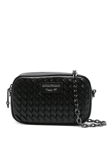  EMPORIO ARMANI EXCLUSIVE Emporio Armani Woven leather camera case with chain strap