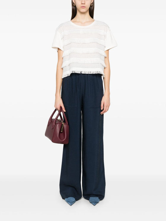 Emporio Armani T-shirt with fringes