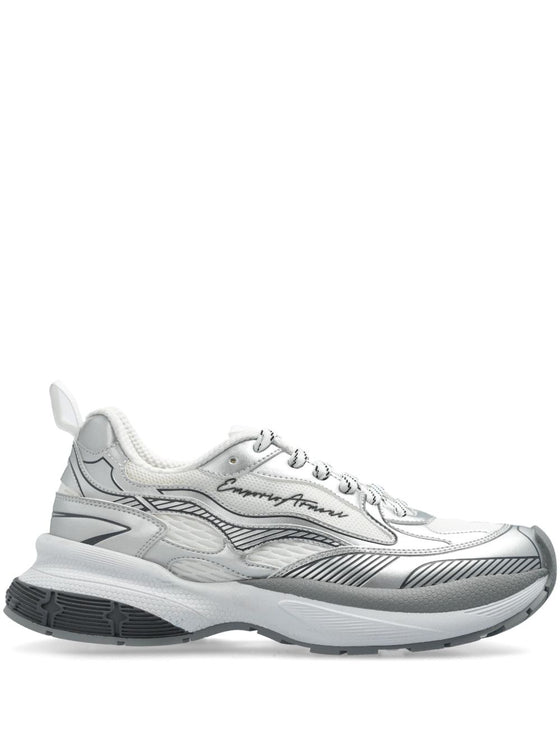 EMPORIO ARMANI EXCLUSIVE Emporio Armani logo-embossed sneakers