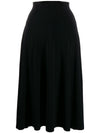 Norma Kamali Flared jersey skirt