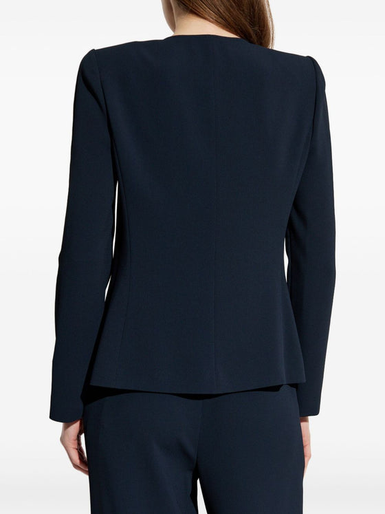 Emporio Armani Jacket in fluid woven fabric with pleats