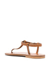 K Jacques St Tropez Sandals Leather Brown