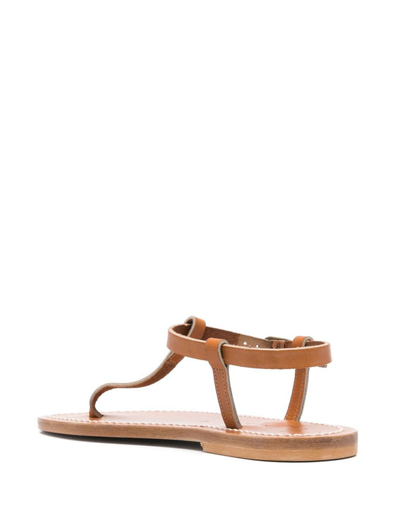 K Jacques St Tropez Sandals Leather Brown