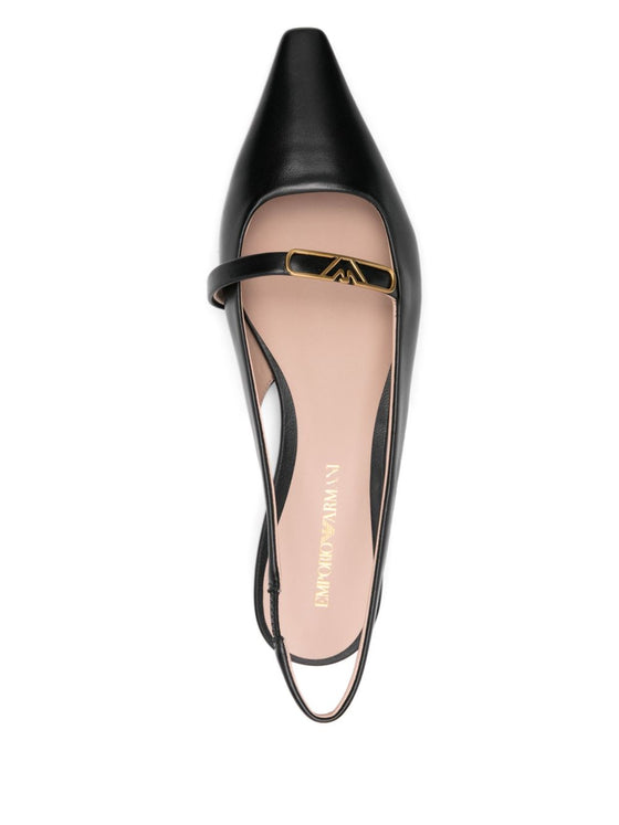 EMPORIO ARMANI EXCLUSIVE Emporio Armani leather ballet flats