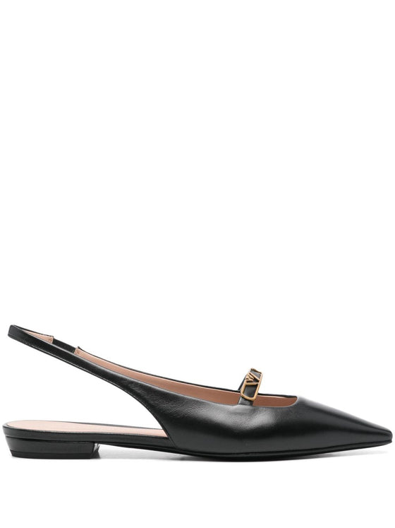 EMPORIO ARMANI EXCLUSIVE Emporio Armani leather ballet flats