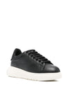 EMPORIO ARMANI EXCLUSIVE Emporio Armani Tumbled leather sneakers