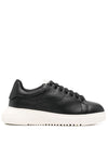 EMPORIO ARMANI EXCLUSIVE Emporio Armani Tumbled leather sneakers