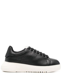 EMPORIO ARMANI EXCLUSIVE Emporio Armani Tumbled leather sneakers
