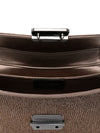 Emporio Armani Satin shoulder bag with rhinestones