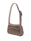 Emporio Armani Satin shoulder bag with rhinestones