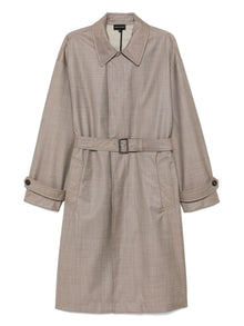  Emporio Armani virgin-wool trench coat