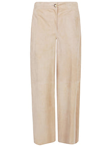  Via Masini 80 Trousers Beige
