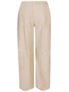 Via Masini 80 Suede leather trousers