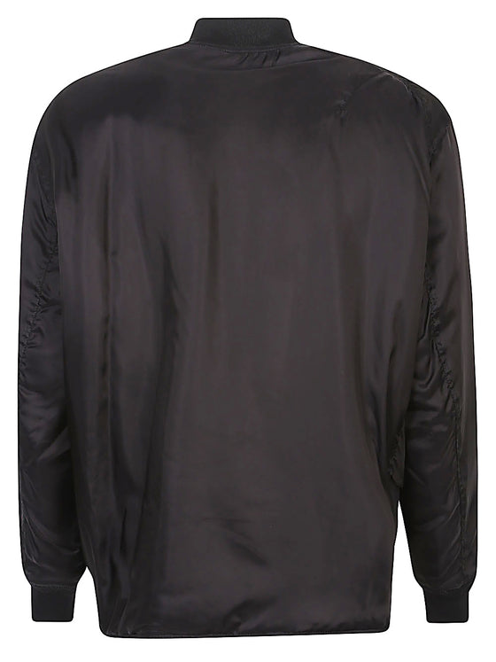Comme Des Garcons Reversible asymmetric bomber jacket.