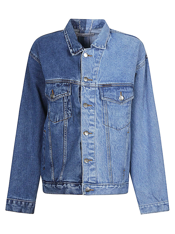 E.L.V. DENIM Coats Blue