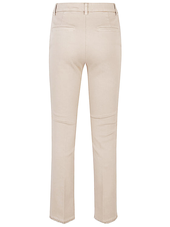 Via Masini 80 Trousers Beige