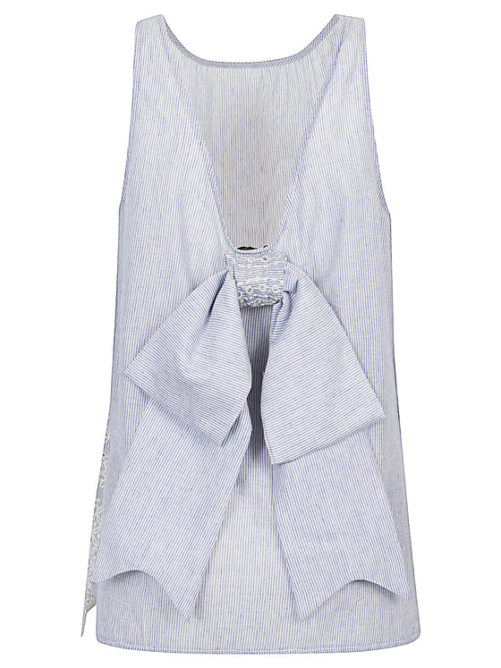Front Street Top Clear Blue