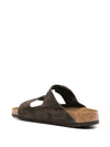 Birkenstock Arizona buckled suede sandals