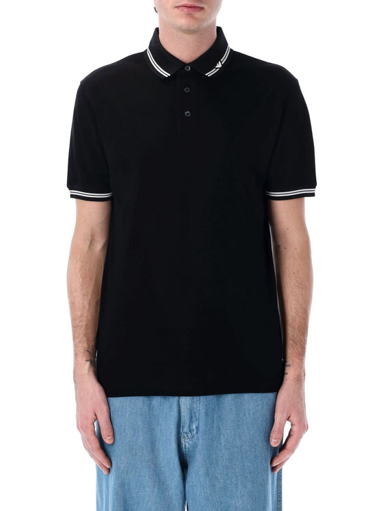 Emporio Armani Jersey polo with logo