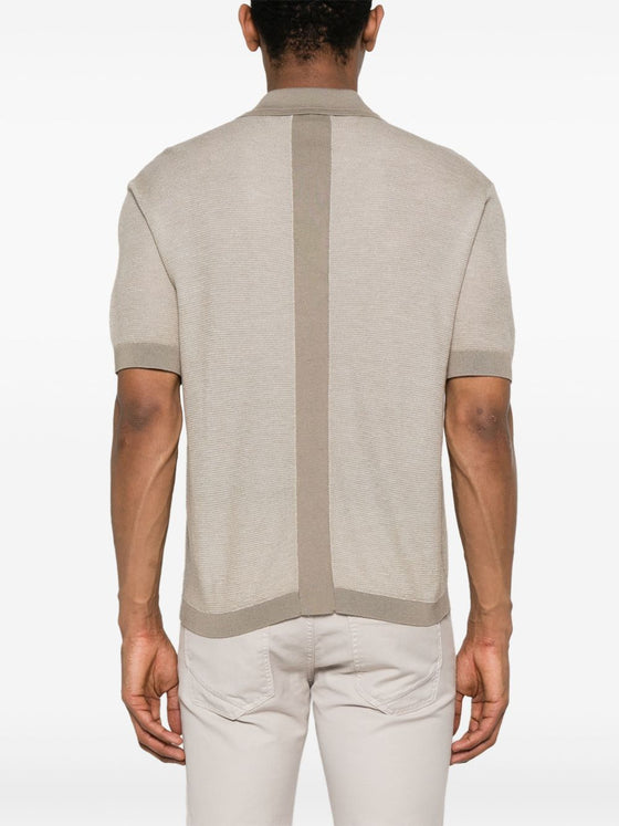 Emporio Armani knitted polo shirt