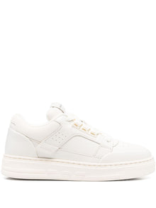  EMPORIO ARMANI EXCLUSIVE Emporio Armani Leather and mesh sneakers with contrasting details