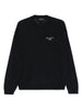 Emporio Armani Wool Blend Crewneck Sweater with Logo