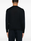 Emporio Armani Wool Blend Crewneck Sweater with Logo