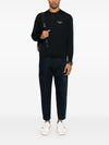 Emporio Armani Wool Blend Crewneck Sweater with Logo