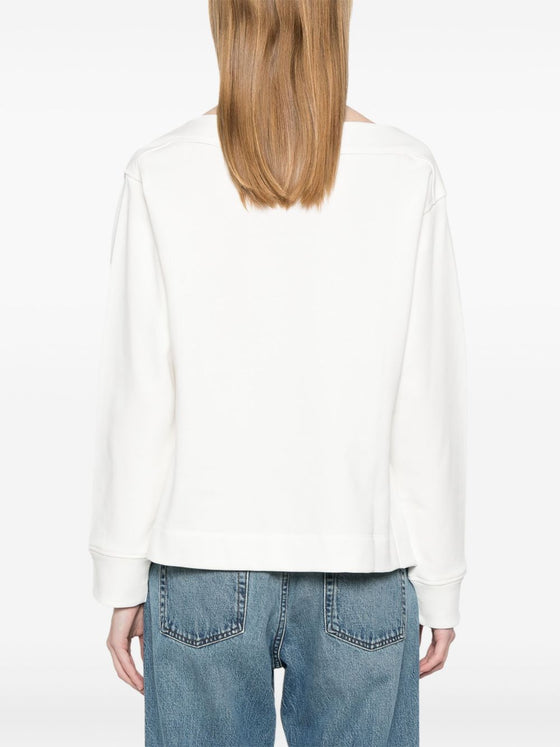 Emporio Armani logo embroidered sweatshirt