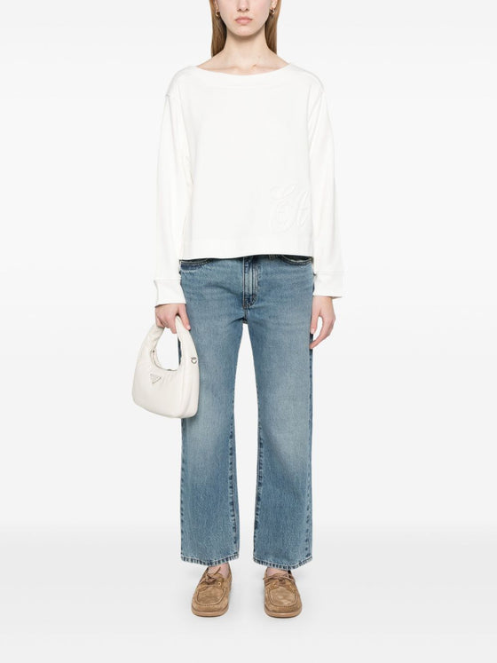 Emporio Armani logo embroidered sweatshirt