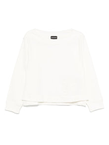  Emporio Armani logo embroidered sweatshirt