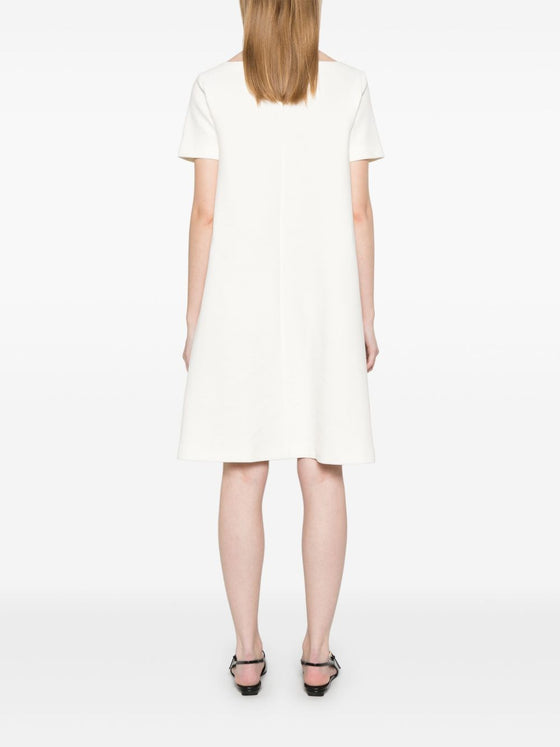 Emporio Armani Ottoman-jersey belted dress
