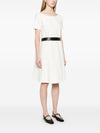 Emporio Armani Ottoman-jersey belted dress