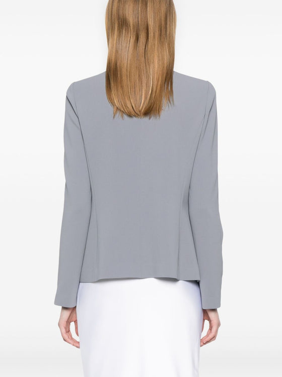 Emporio Armani Jacket in fluid woven fabric with pleats