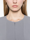 Emporio Armani Jacket in fluid woven fabric with pleats