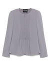 Emporio Armani Jacket in fluid woven fabric with pleats