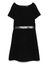 Emporio Armani Ottoman-jersey belted dress