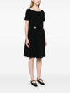 Emporio Armani Ottoman-jersey belted dress