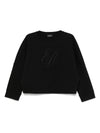 Emporio Armani Double jersey sweatshirt with logo embroidery