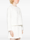 Emporio Armani Double jersey sweatshirt with EA logo embroidery